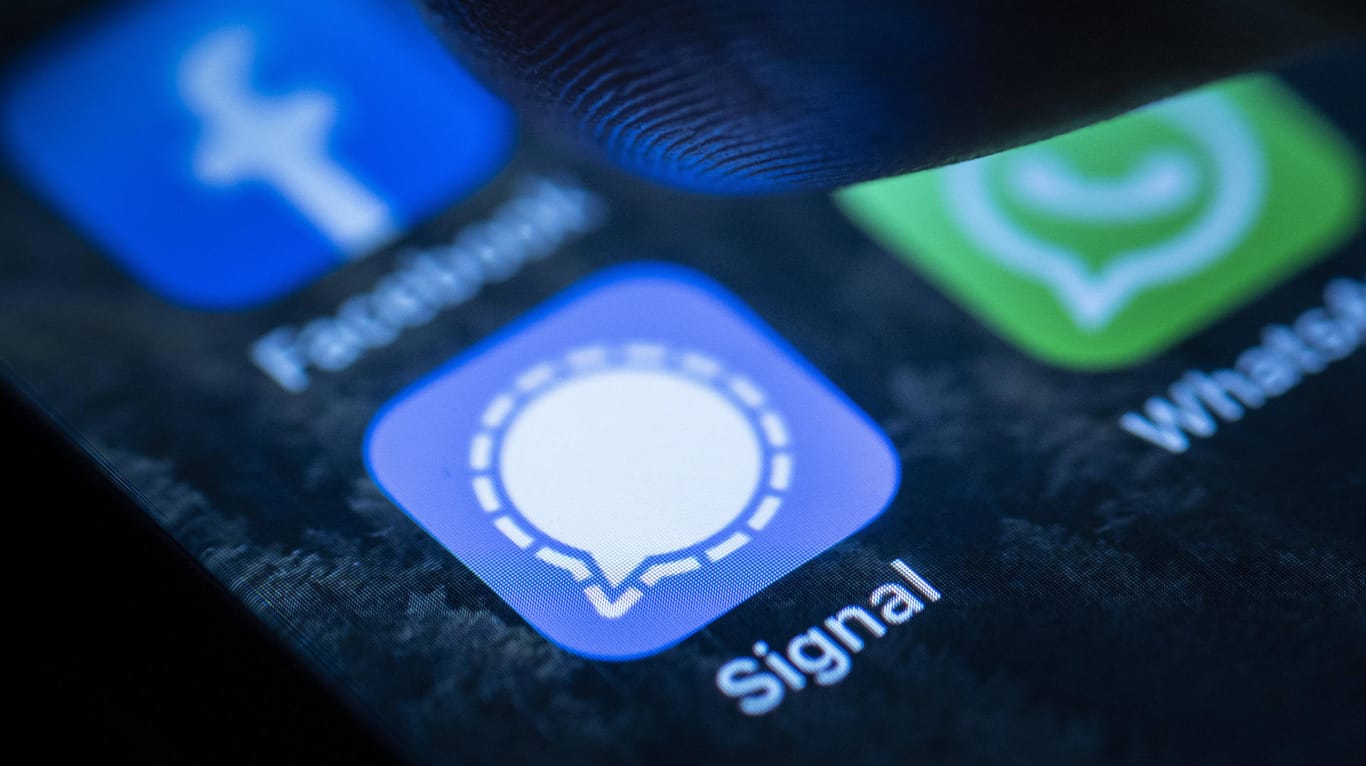 Das Logo von Signal: Der Messenger gilt als beliebte Alternative zu WhatsApp.