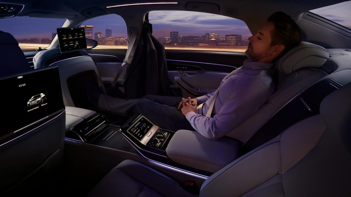 Reisen in der First Class: Bereits dem Innenraum des Audi A8 L fehlt es eigentlich an nichts.