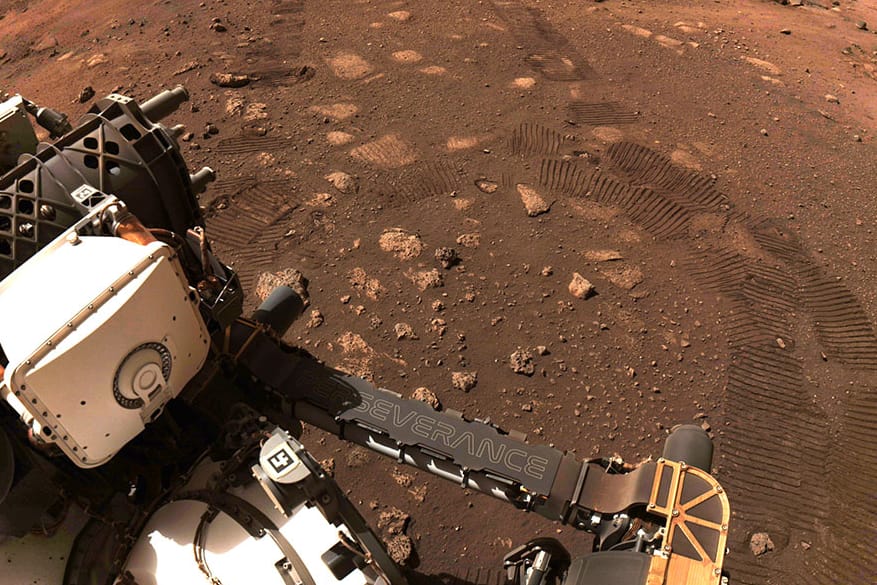 Der Rover "Perseverance" der NASA fährt über den Mars und hat erstmals eine Audio-Aufnahme von einer Fahrt über den Planeten geschickt.