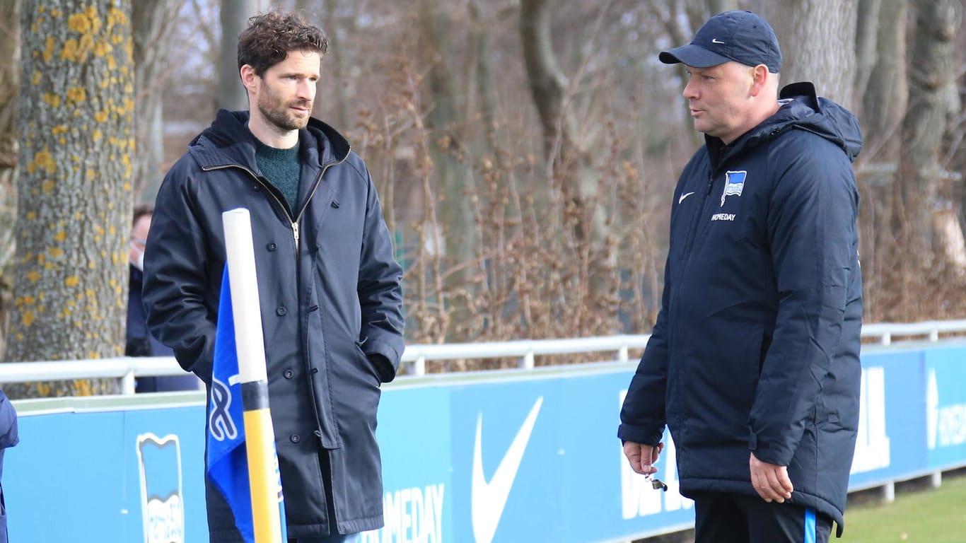 Sportdirektor Arne Friedrich und Trainer Pál Dárdai: Hertha BSC konnte von den vergangenen elf Partien nur eine gewinnen.