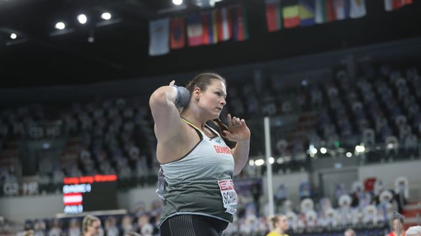 Christina Schwanitz hat an der Hallen-EM in Torun teilgenommen.