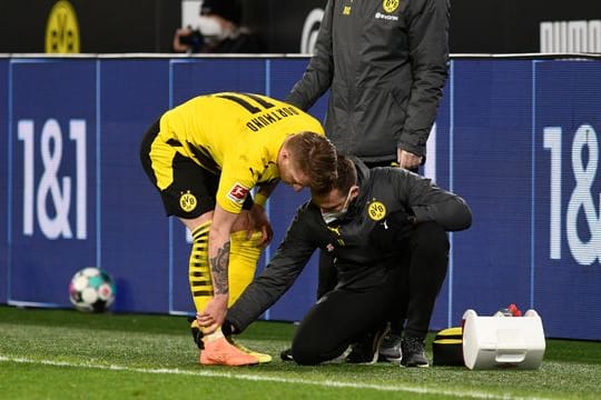 BVB-Kapitän Marco Reus hatte sich in der Partie gegen Hertha BSC verletzt.