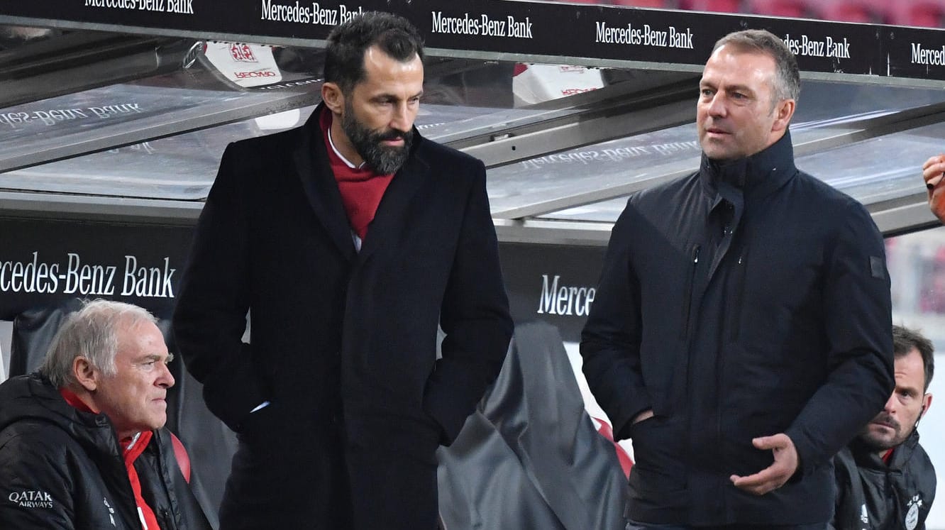 Bayern-Sportvorstand Salihamidzic (l.) und Trainer Flick: Differenzen beseitigt?