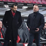 Bayern-Sportvorstand Salihamidzic (l.) und Trainer Flick: Differenzen beseitigt?