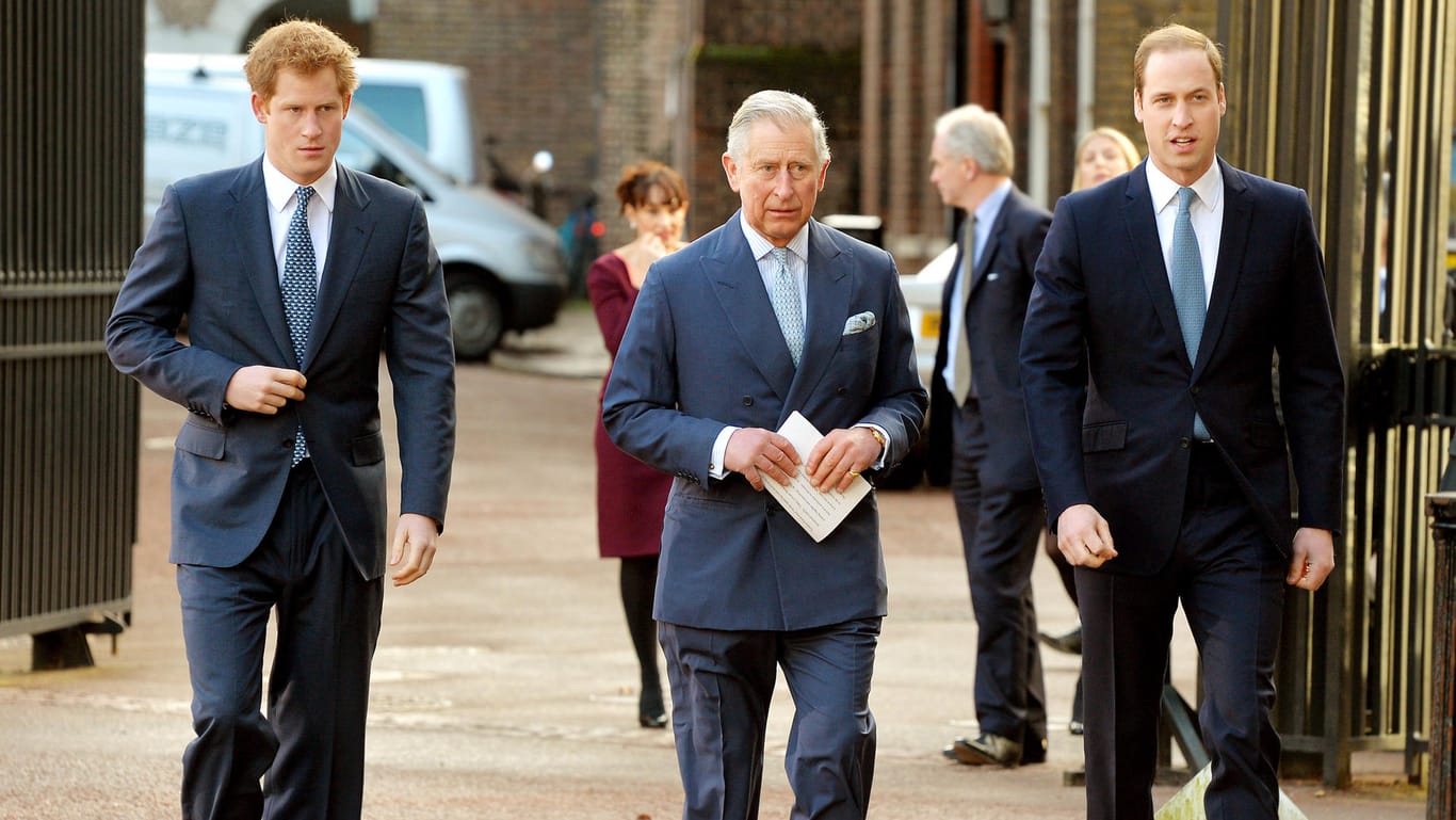 Prinz Harry, Prinz Charles und Prinz William: Der Vater und seine Söhne
