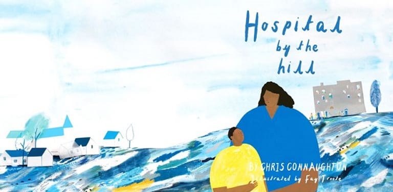"Hospital by the hill": Fay Troote hat das Cover des Kinderbuchs entworfen.