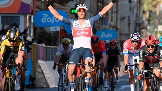 Jasper Stuyven durfte über den Sieg bei Mailand-Sanremo jubeln. Jasper Stuyven durfte über den Sieg bei Mailand-Sanremo jubeln.