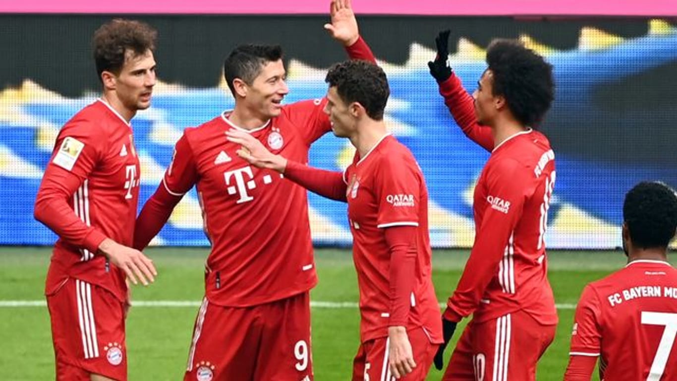 Sind gegen den VfB Stuttgart zu Hochform aufgelaufen: Die Bayern siegten in Unterzahl mit 4:0.