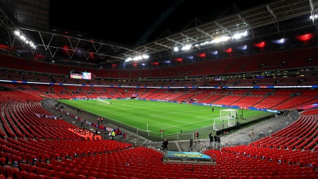 Das Wembley-Stadion ist eine der Spielstätten für die EM in diesem Sommer. Das Wembley-Stadion ist eine der Spielstätten für die EM in diesem Sommer.