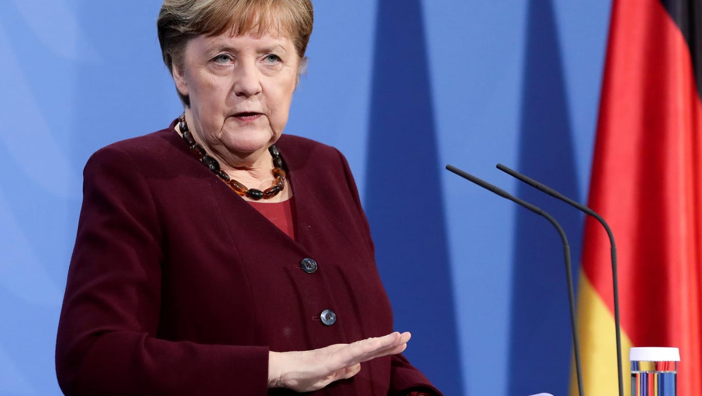 Kanzlerin Merkel will den Lockdown verlängern.