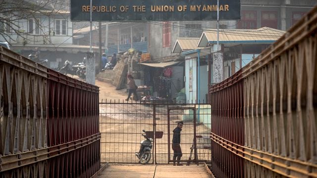 Grenze zwischen Myanmar und Indien. Grenze zwischen Myanmar und Indien.