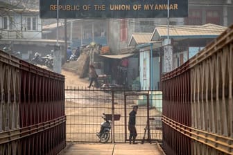 Grenze zwischen Myanmar und Indien.