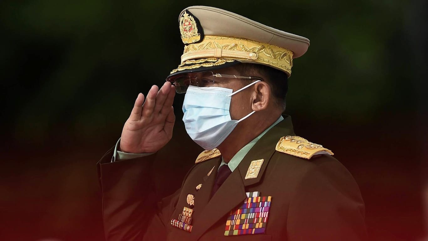 Armeechef Min Aung Hlaing: "Das, was wir dort an Gewaltexzessen sehen, ist absolut nicht akzeptabel", kommentierte Bundesaußenminister Heiko Maas.