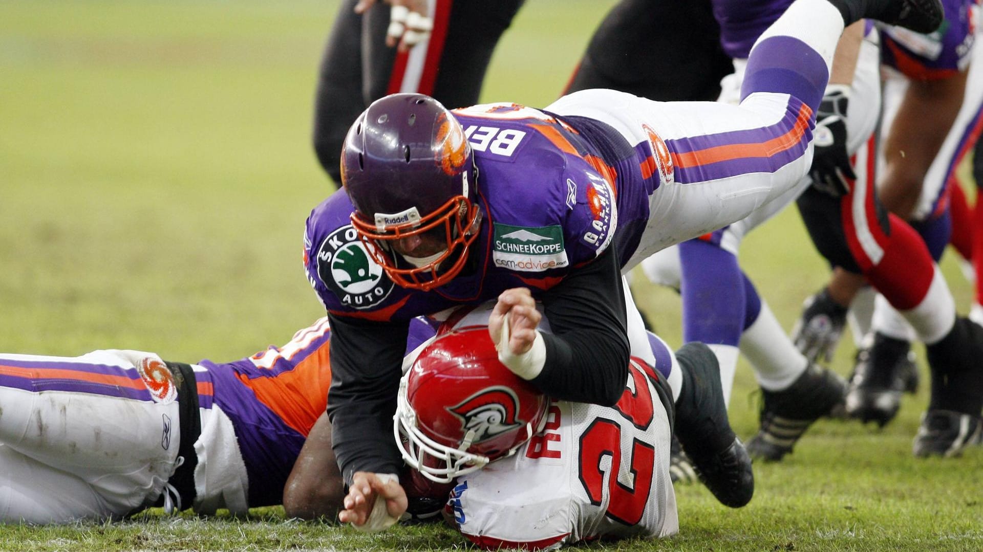 Cologne Centurions im Spiel gegen Frankfurt Galaxy (Archivbild): Das Kölner Team rückt in die EFL nach.