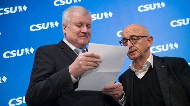 Horst Seehofer (l) und Alfred Sauter.