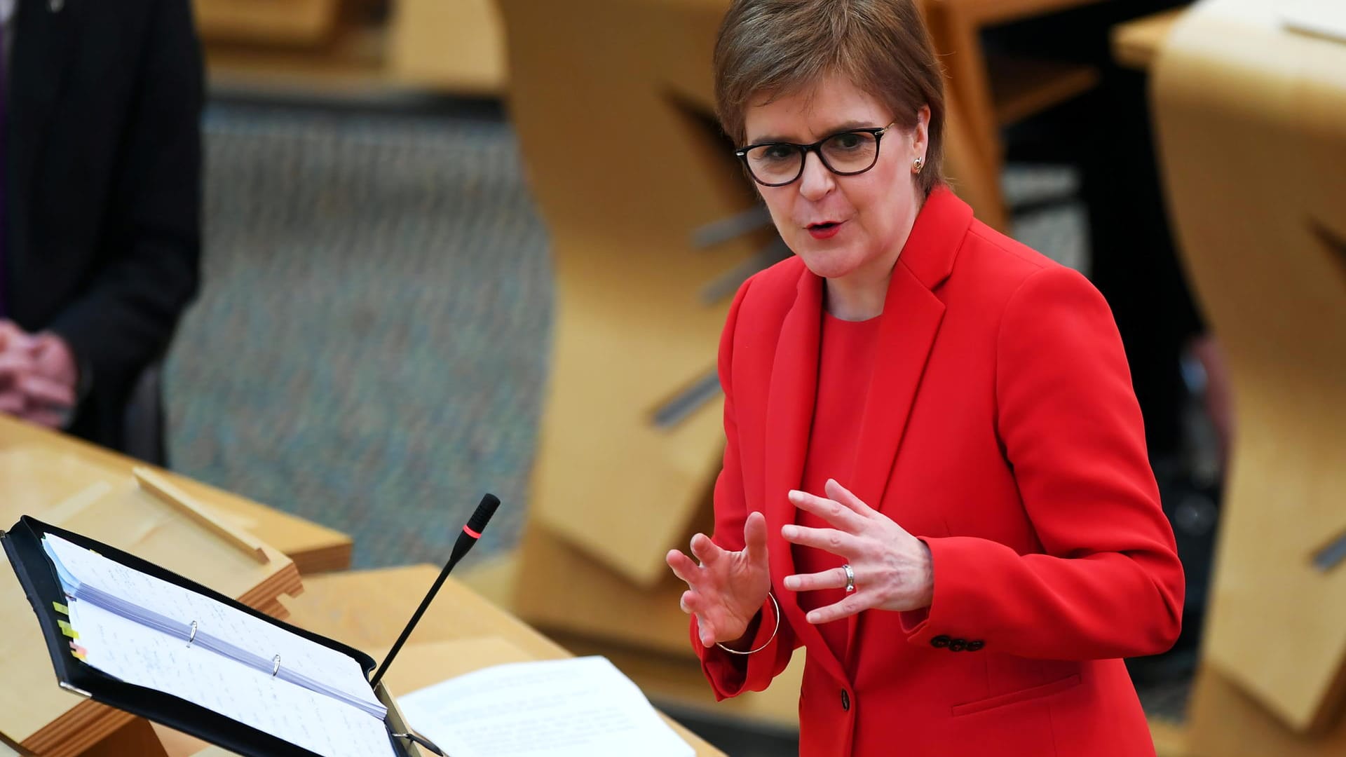 Nicola Sturgeon, Regierungschefin von Schottland: Sie ist entschlossen Schottland als unabhängiges Land zurück in die EU zu führen.