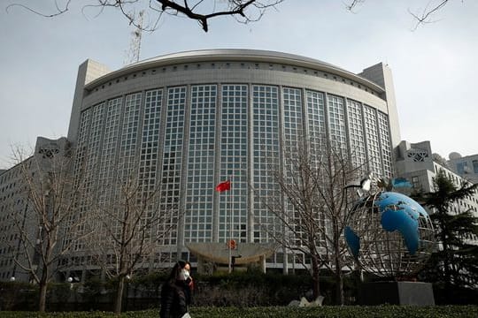 Das Gebäude des Außenministeriums in Peking.
