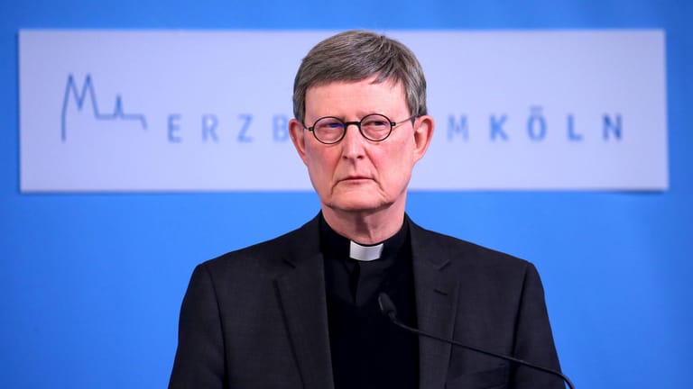 Erzbischof Rainer Maria Woelki bei der Pressekonferenz am Dienstagmorgen: "Der Ruf der Kirche wurde höher gewertet als das Leid der Betroffenen."