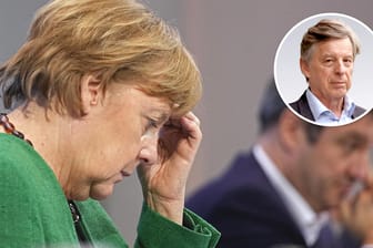 Angela Merkel: Nach stundenlangen Beratungen mit den Ministerpräsidenten war die Bundeskanzlerin sichtlich erschöpft.