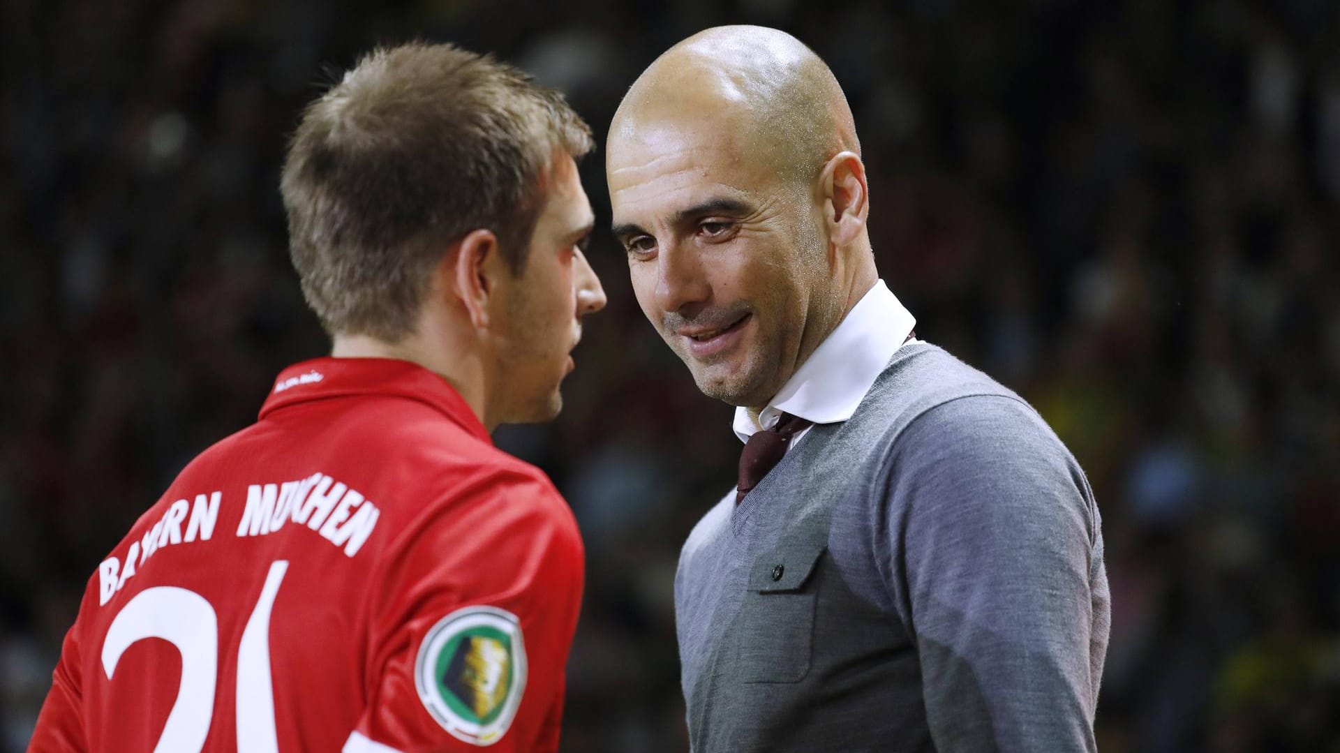 Lahm und Guardiola: Der Spanier sagte mal, dass der Ex-Bayern-Kapitän der intelligenteste Spieler sei, mit dem er je zusammengearbeitet hat.