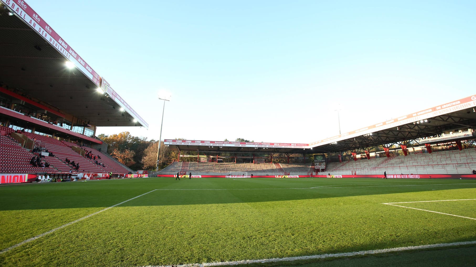 Das Stadion an der Alten Försterei: Hier sollte am Ostersonntag das Berliner Derby stattfinden. Das Stadion an der Alten Försterei: Hier sollte am Ostersonntag das Berliner Derby stattfinden.