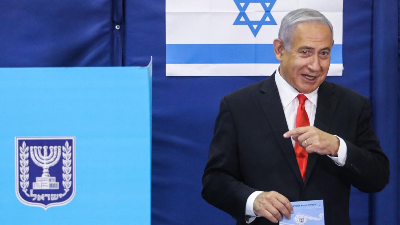 Ministerpräsident Benjamin Netanjahu: Erneut deutet sich ein Patt bei den Wahlen in Israel an.