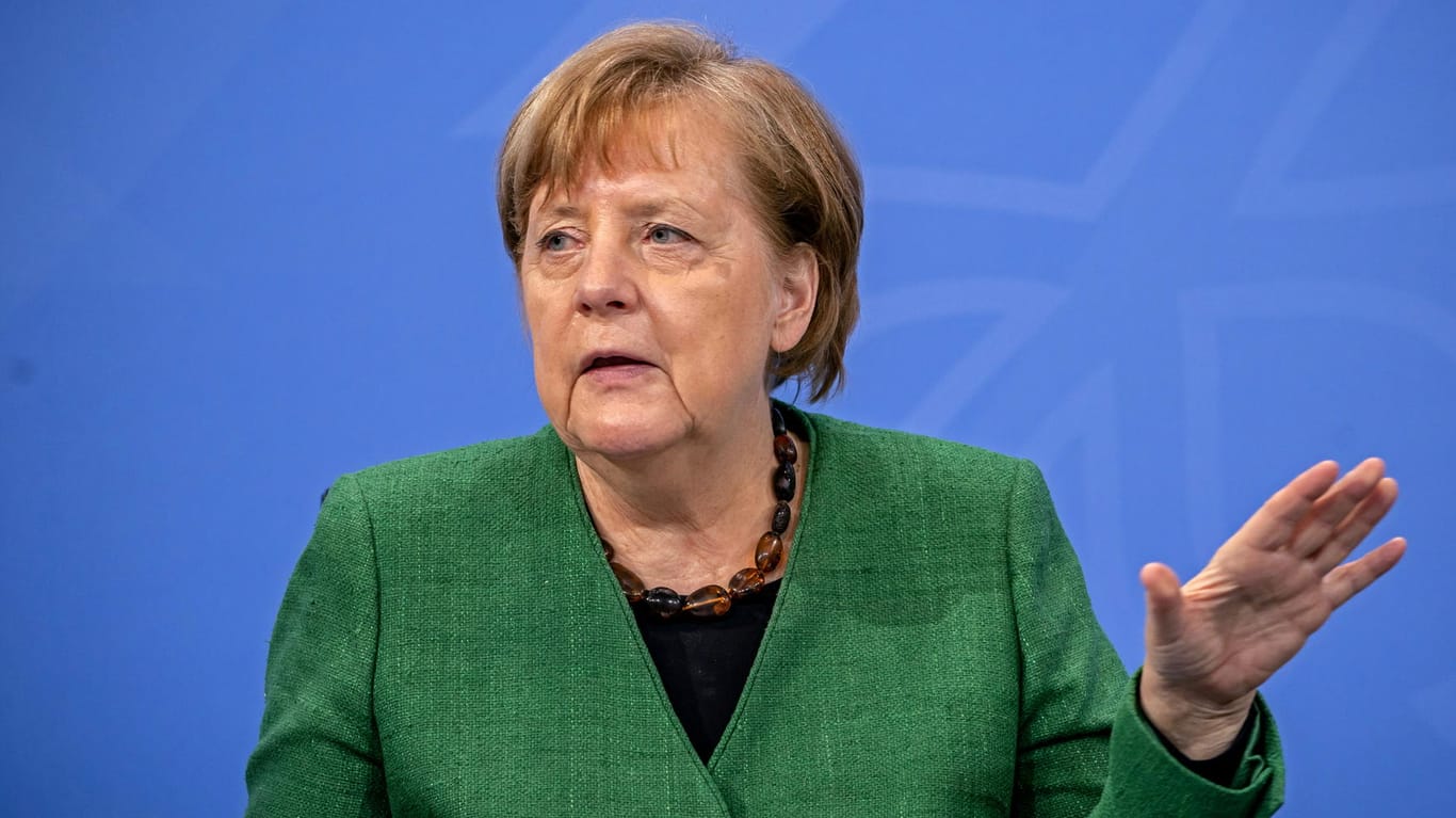 Angela Merkel verkündet die Ergebnisse des Corona-Gipfels: Bund und Länder haben sich für einen härteren Lockdown über Ostern entschieden.