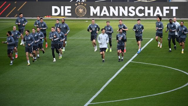 Abschlusstraining der Nationalmannschaft vor dem WM-Qualifikationsspiel gegen Island.