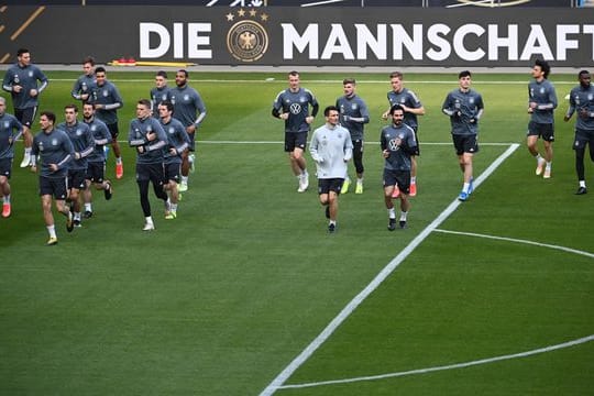 Abschlusstraining der Nationalmannschaft vor dem WM-Qualifikationsspiel gegen Island.