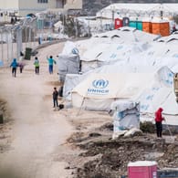 Das Lager Moria 2.0 auf der griechischen Insel Lesbos: Linke und Grüne fordern eine weitere Aufnahme von Geflüchteten.
