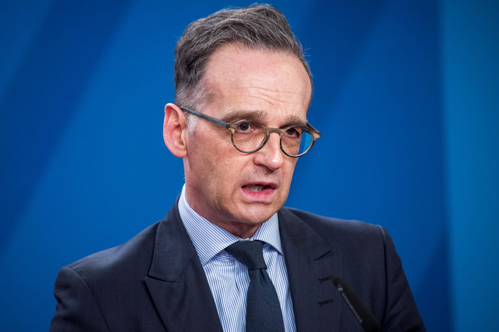 Heiko Maas bei einer Pressekonferenz: Der Außenminister fordert beim Thema Corona-Reiseverbot im Vorfeld eine sorgfältige Prüfung.