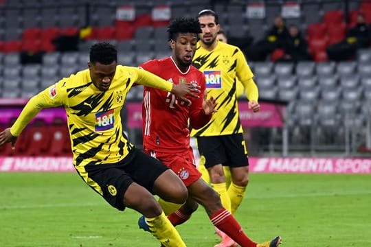 Für den Dortmunder Dan-Axel Zagadou (l) ist die Saison gelaufen.