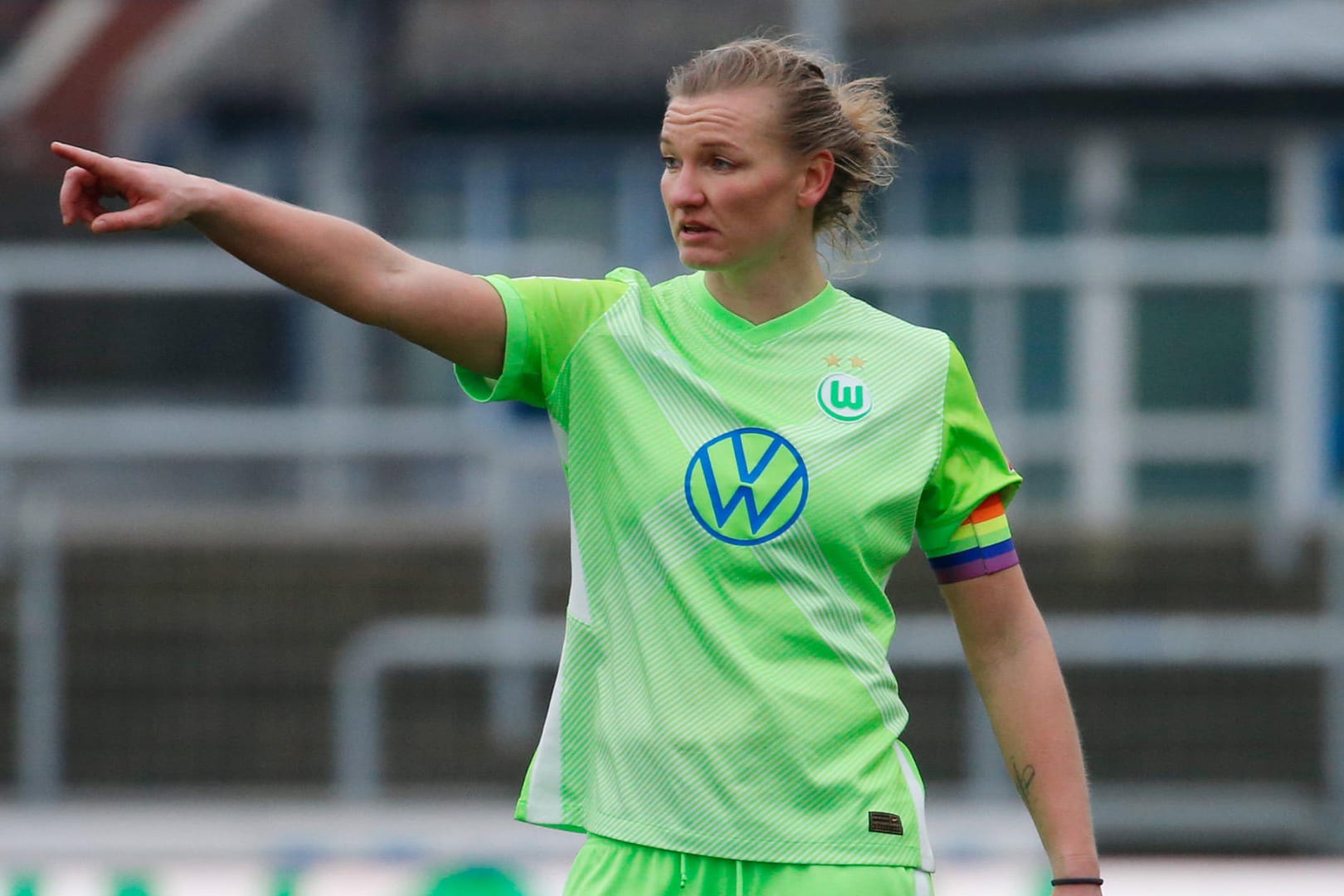 Alexandra Popp vom WfL Wolfsburg (Archivbild): Sie hat nach dem Sexismus-Eklat Klartext gesprochen.