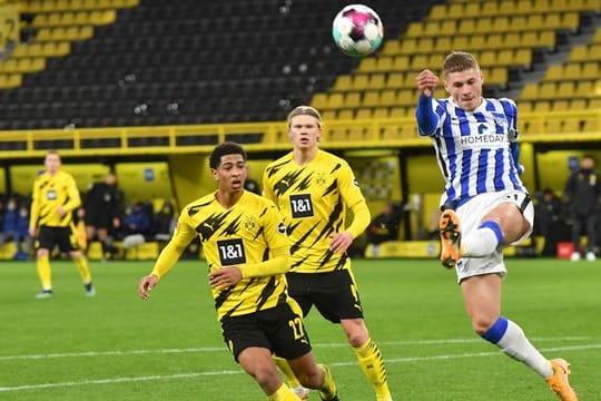Marton Dardai (r) hat in der Rückrunde den Sprung zum Stammspieler bei der Hertha geschafft.