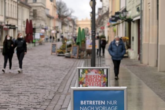 Einkaufsmeile Brandenburger Straße.