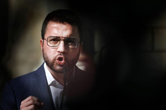 Pere Aragones, Vizepräsident von Katalonien und Kandidat der katalanischen Regionalpartei ERC.