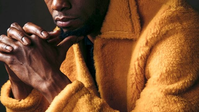 Chadwick Boseman 2018 bei einem Fototermin für den Film "Black Panther".
