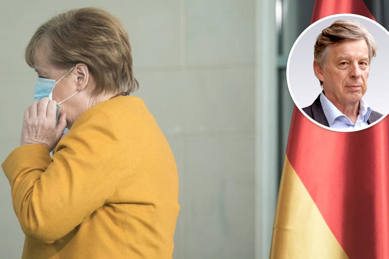 Kanzlerin Angela Merkel nach ihrem Osterruhe-Rückzieher: Nun sollten sich alle Ministerpräsidentinnen und Ministerpräsidenten, vor allem die der SPD, darauf besinnen, dass auch sie die Vertrauenskrise mit verursacht haben.