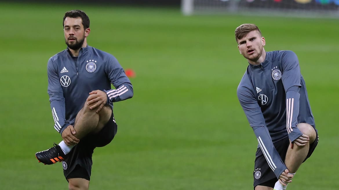 Timo Werner (rechts): Der Chelsea-Stürmer ist im DFB-Team derzeit nur zweite Wahl.