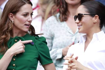 Herzogin Kate und Herzogin Meghan: Die beiden besuchten 2019 gemeinsam das Wimbledon-Ladies-Single-Finale.