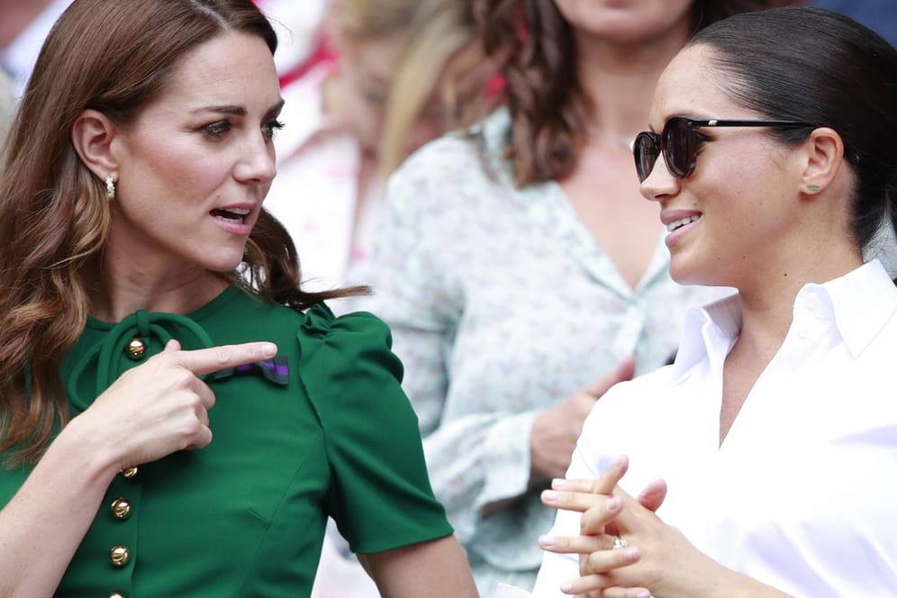 Herzogin Kate und Herzogin Meghan: Die beiden besuchten 2019 gemeinsam das Wimbledon-Ladies-Single-Finale.