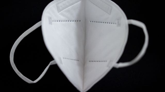 Die Innenansicht einer FFP2-Maske.