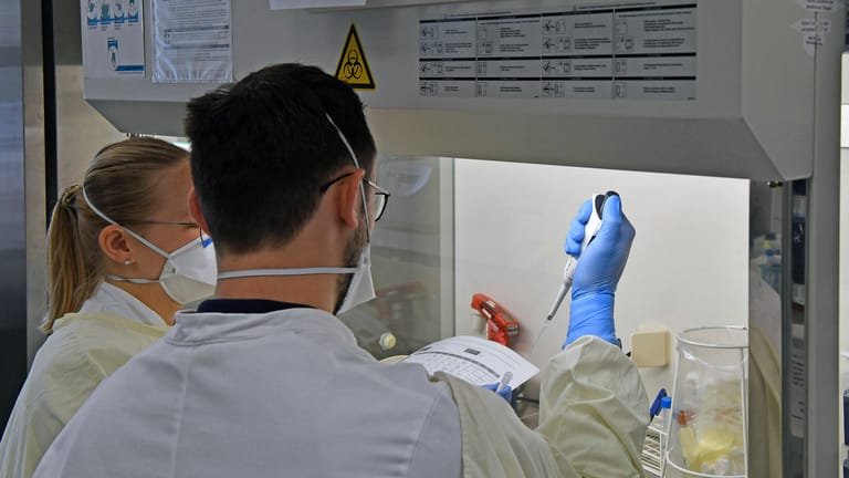 SARS-CoV-2 Testuntersuchungen: In Halle wurde bei einer geimpften Person nach einem negativen Schnelltest eine extrem hohe Viruslast festgestellt (Symbolfoto).