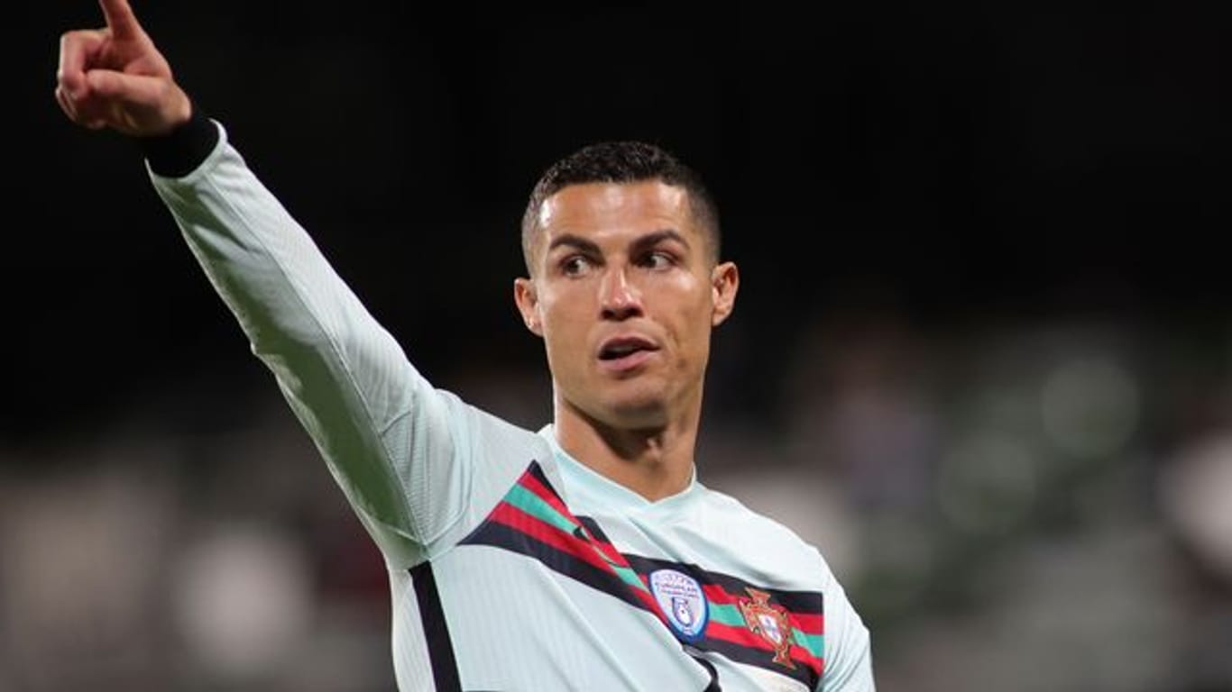 Beebdete gegen Luxemburg seine Torflaute: Portugals Cristiano Ronaldo.