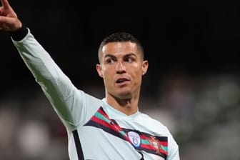 Beebdete gegen Luxemburg seine Torflaute: Portugals Cristiano Ronaldo.