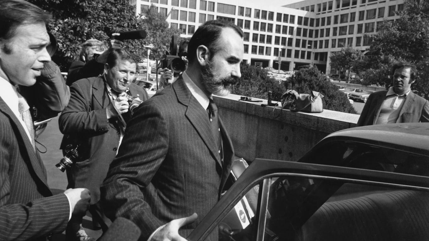 G. Gordon Liddy im Jahr 1974: Der frühere FBI-Agent und Anwalt arbeitete zu jener Zeit in einem Ausschuss für die Wiederwahlkampagne Nixons.