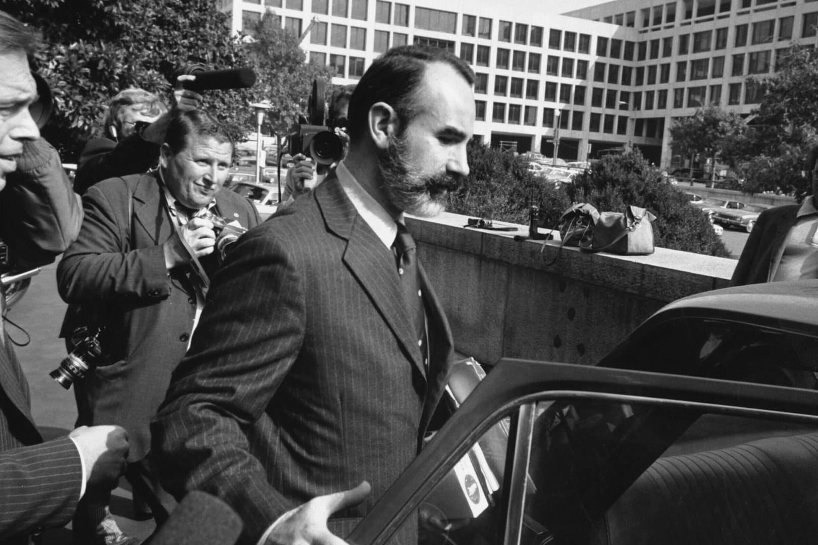 G. Gordon Liddy im Jahr 1974: Der frühere FBI-Agent und Anwalt arbeitete zu jener Zeit in einem Ausschuss für die Wiederwahlkampagne Nixons.