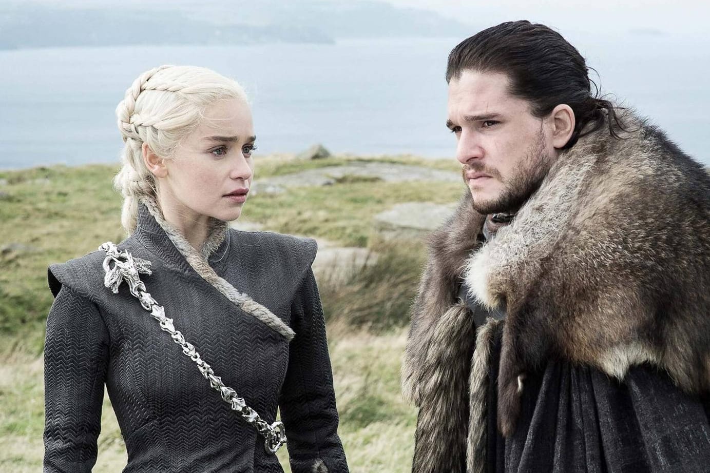 Die Stars der Erfolgsserie: Emilia Clarke als Daenerys Targaryen und Kit Harington als Jon Snow.