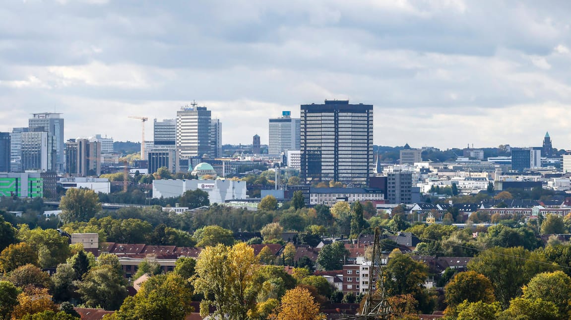 Stadtpanorama von Essen: Mehr Menschen leben in der Stadt als noch vor einem Jahr.