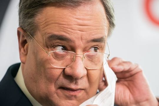 Armin Laschet, CDU-Bundesvorsitzender und Ministerpräsident von Nordrhein-Westfalen, nach einer Pressekonferenz.